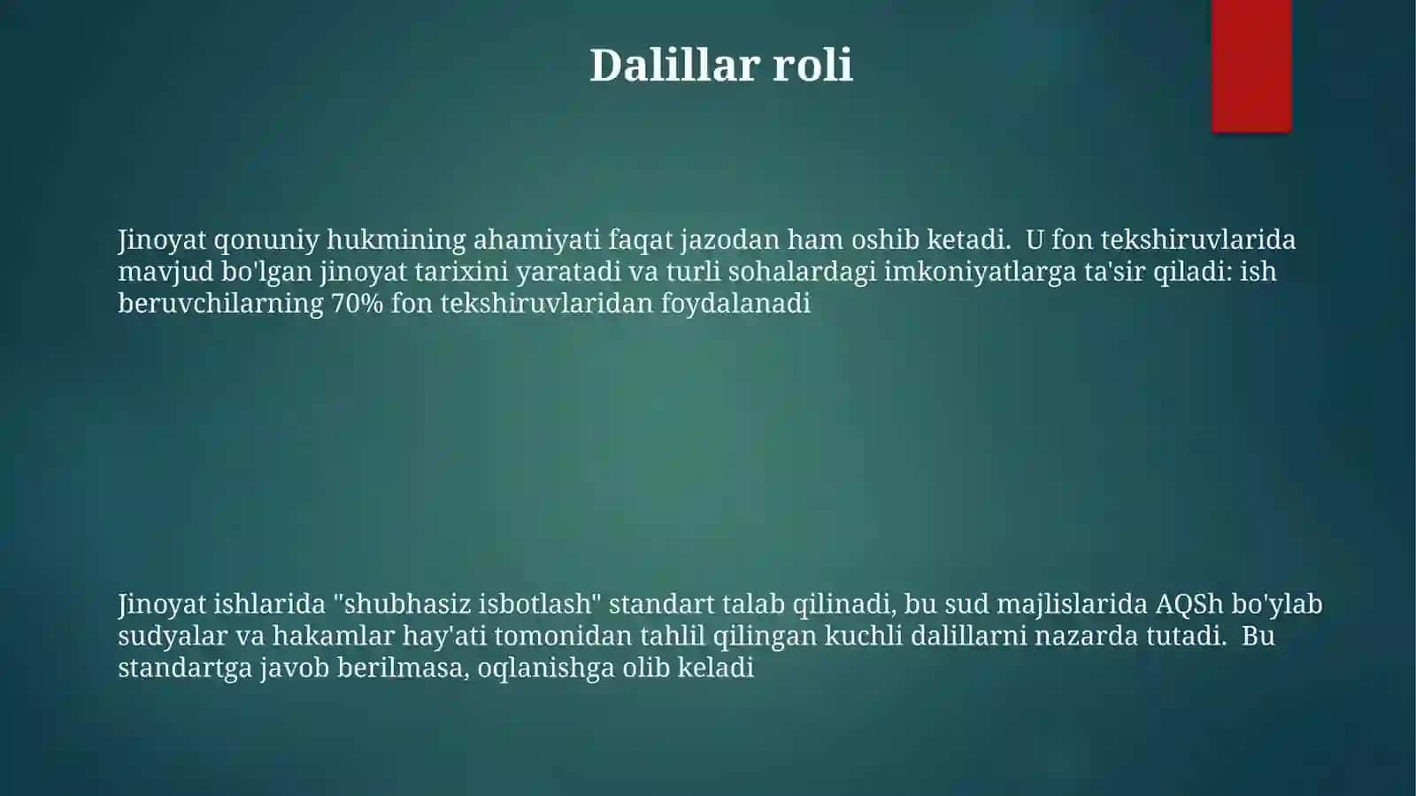 Jinoyat huquqida sudlanganlik tushunchasi, huquqiy ahamiyati va oqibatlari 3