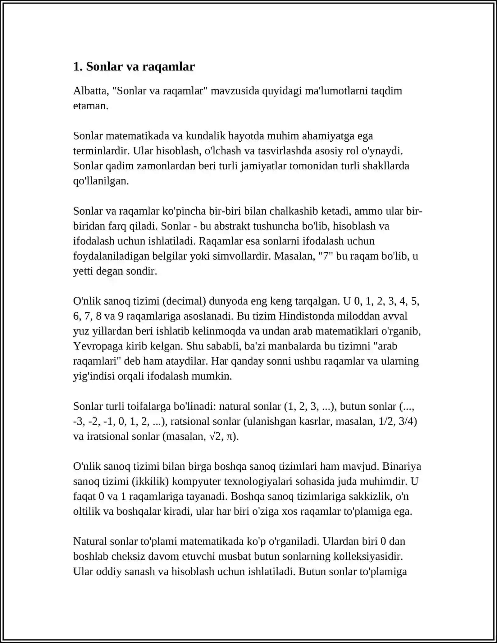 BOSHLANGICH SINFLARDA MATEMATIKADAN DTS TAXLILI 3