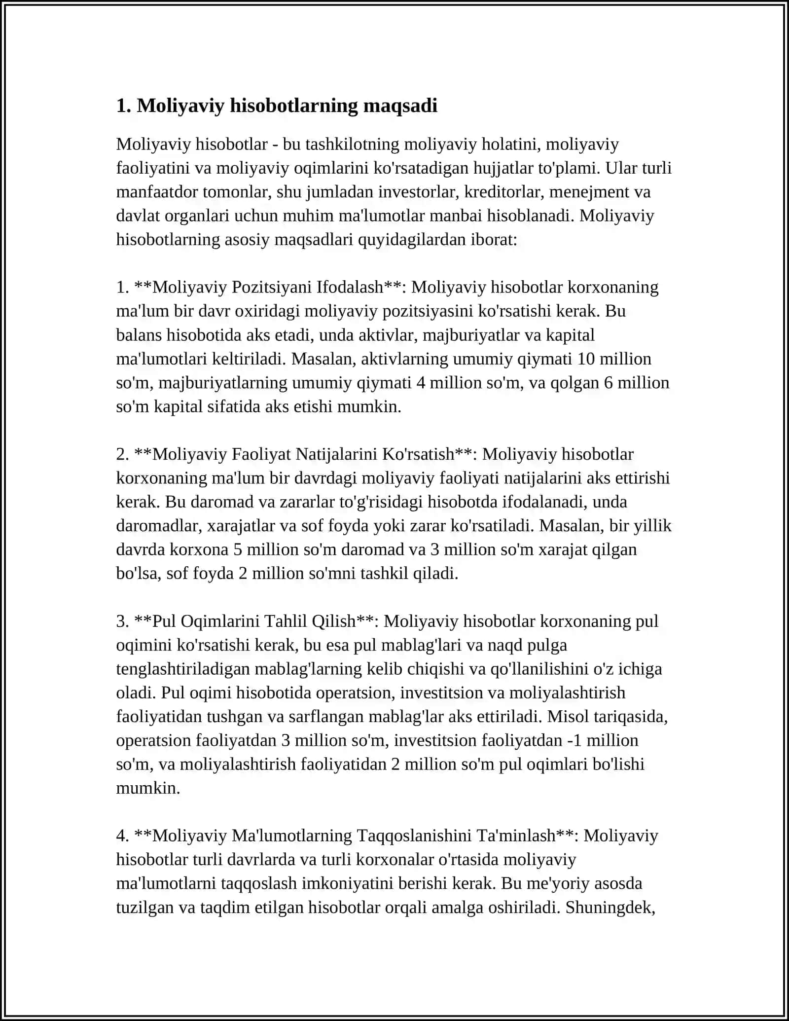 Moliyaviy Hisobotning Kontseptual Asosi 3