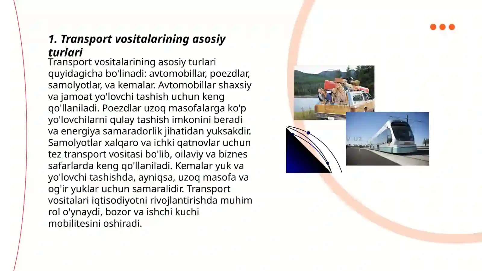 Transport vositalarini tasniflash metodikasi 3