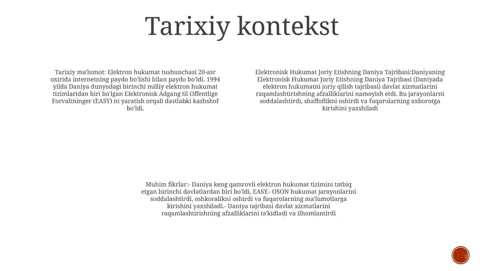 Elektron Hukumat Joriy Etishning Daniya Tajribasi 3