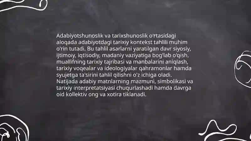 Adabiyotshunoslikning boshqa fanlar bilan aloqasi 3