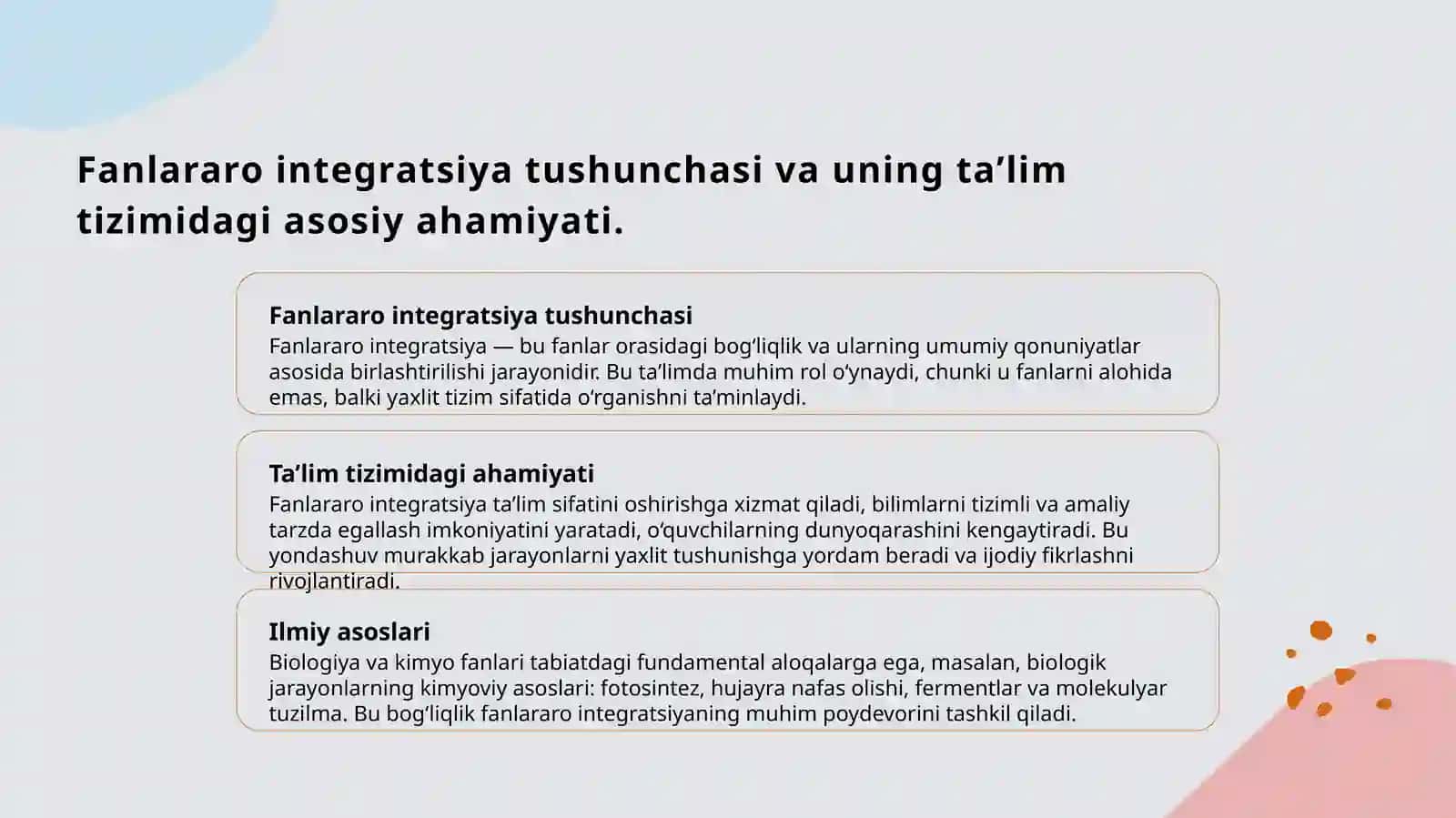 Biologiya va kimyo ta'limining integrativ tahlili 3