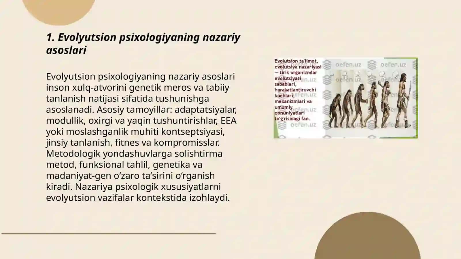 Evolyutsion psixologiyaga nazaryasi 3