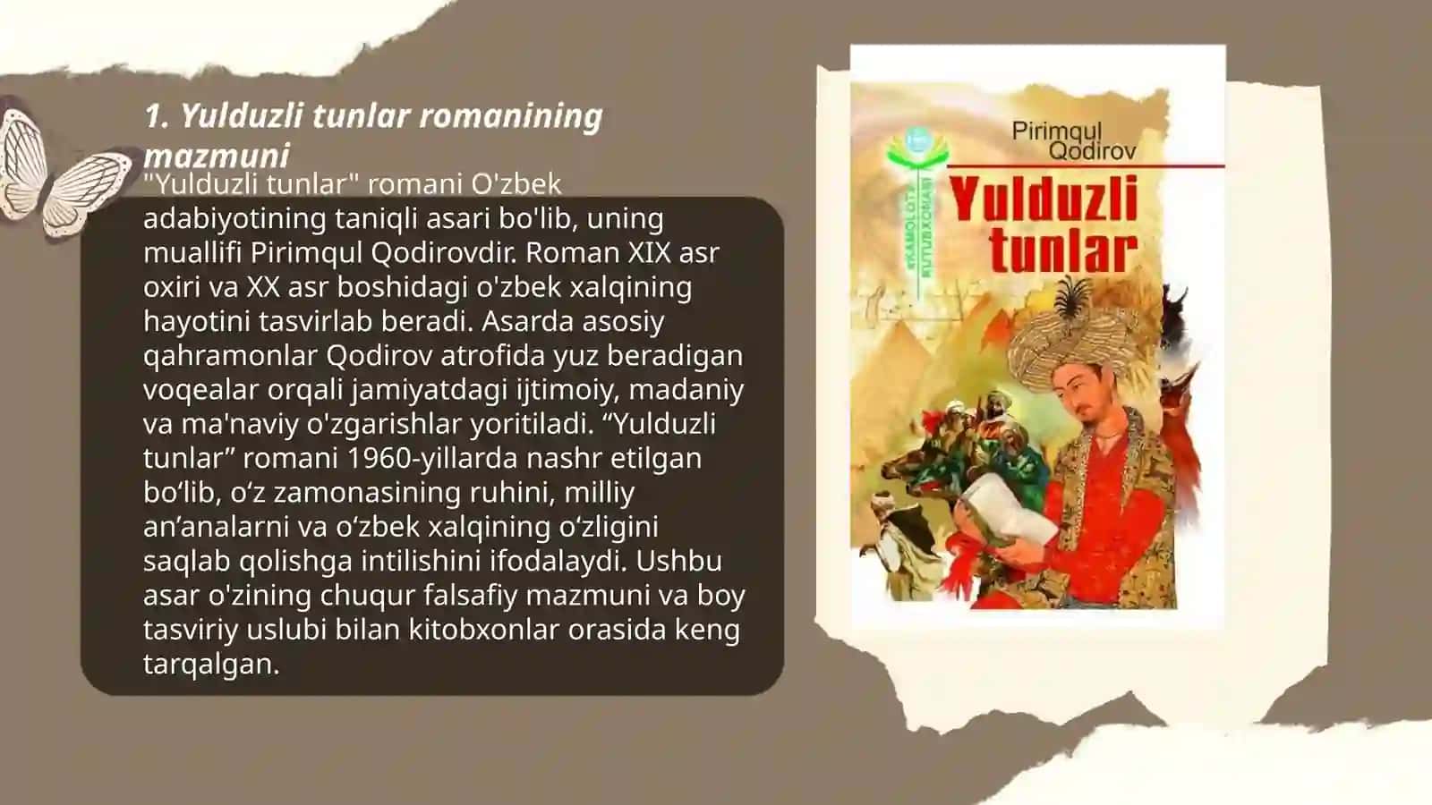 Yulduzli tunlar Pirimqul Qodirov 3