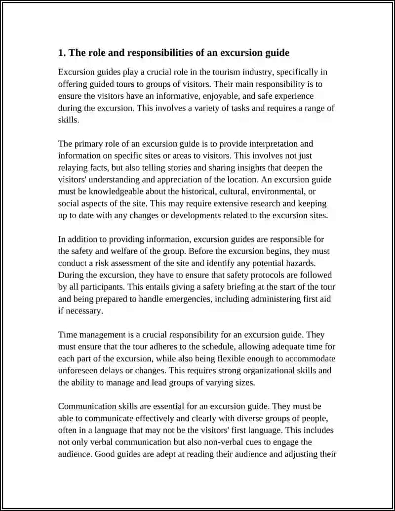EXCURSION GUIDANCE AND INTERPRETATION TECHNIQUES 3