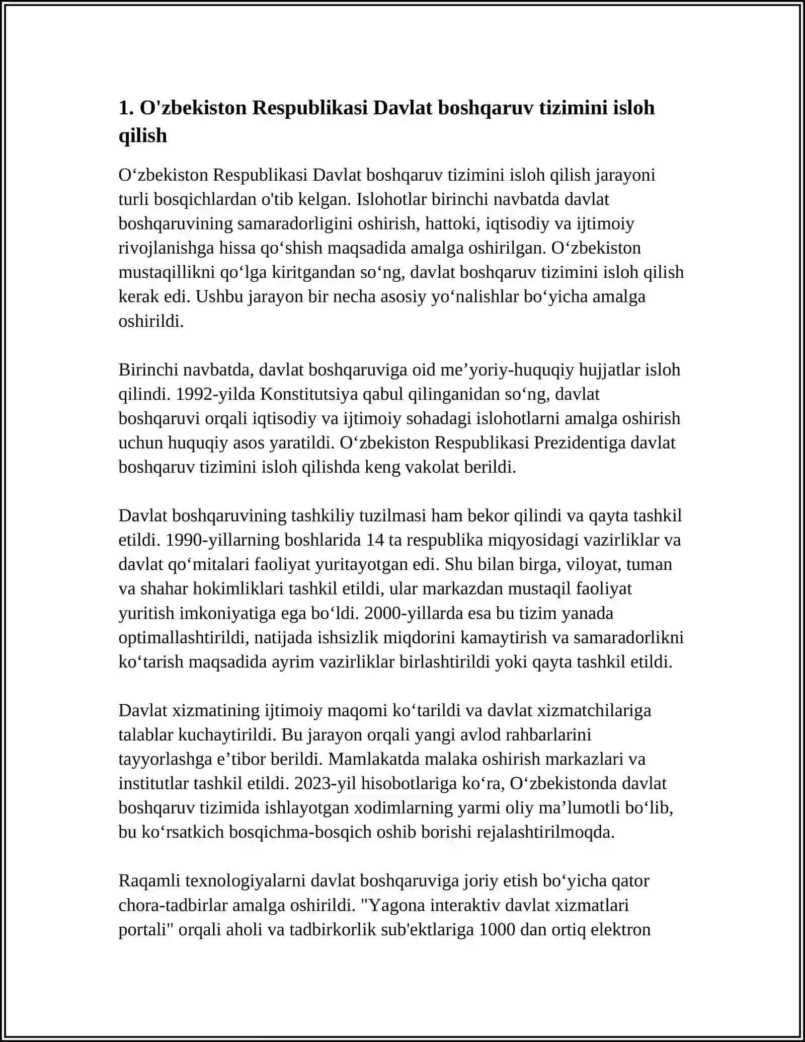 2017-2021-YILLARDA OʻZBEKISTON RESPUBLIKASINI RIVOJLANTIRISHNING BESHTA USTUVOR YOʻNALISHI BOʻYICHA HARAKATLAR STRATEGIYASI UNING MOHIYATI VA MAZMUNI 3