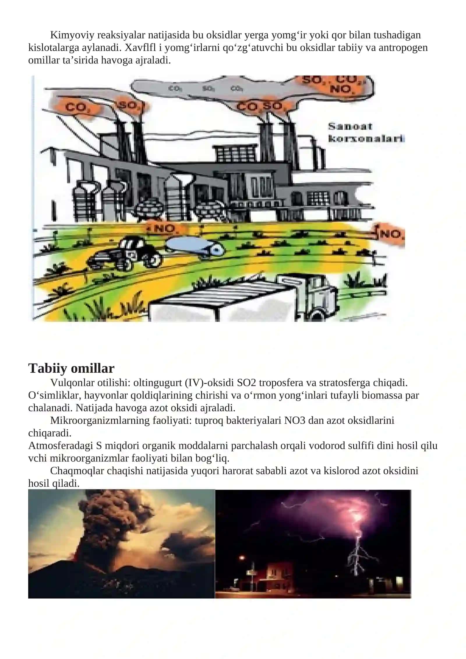 7-sinf Kimyo fanidan Kislotali yomg'irlar mavzusida ochiq dars ishlanma 3