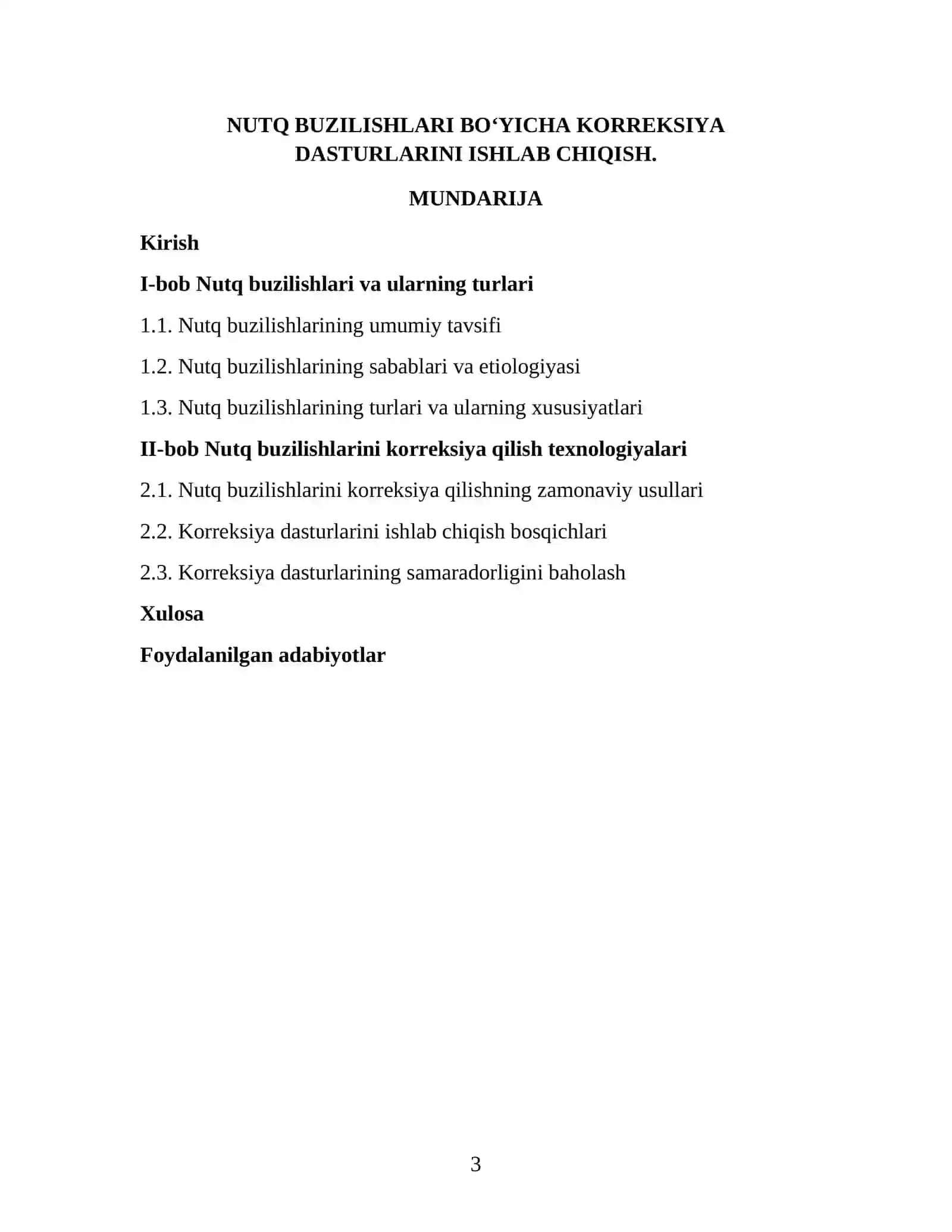 NUTQ BUZILISHLARI BO‘YICHA KORREKSIYA DASTURLARINI ISHLAB CHIQISH. 3