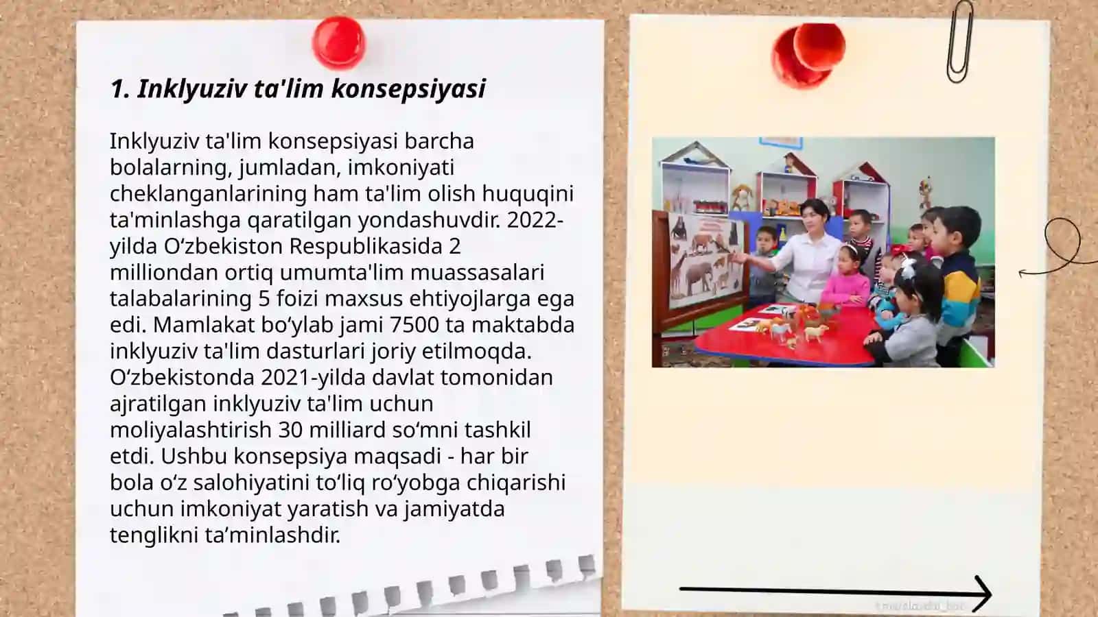 Inklyuziv va birgalikda oʻqitish, ularning asosiy farqlarini aniqlash 3
