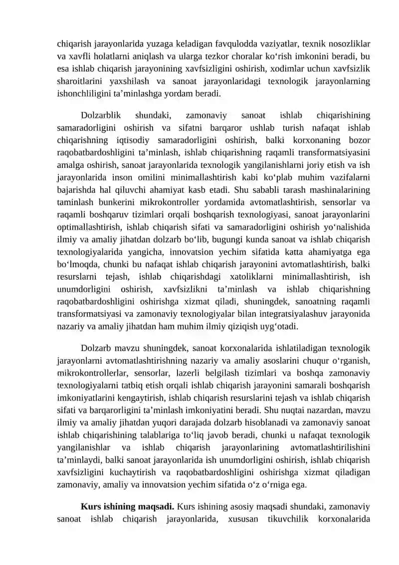 Tarash mashinasining taminlash bunkerini mikrokontroller yordamida avtomatlashtirish sxemasini loyihalashtirish 3
