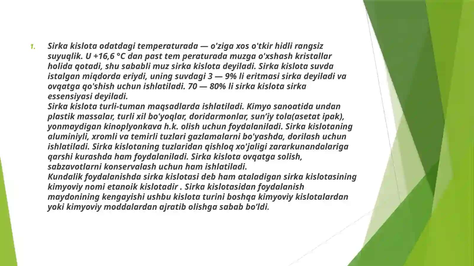 Etil atsetat sintez qilish kimyosi va texnologiyasi 3