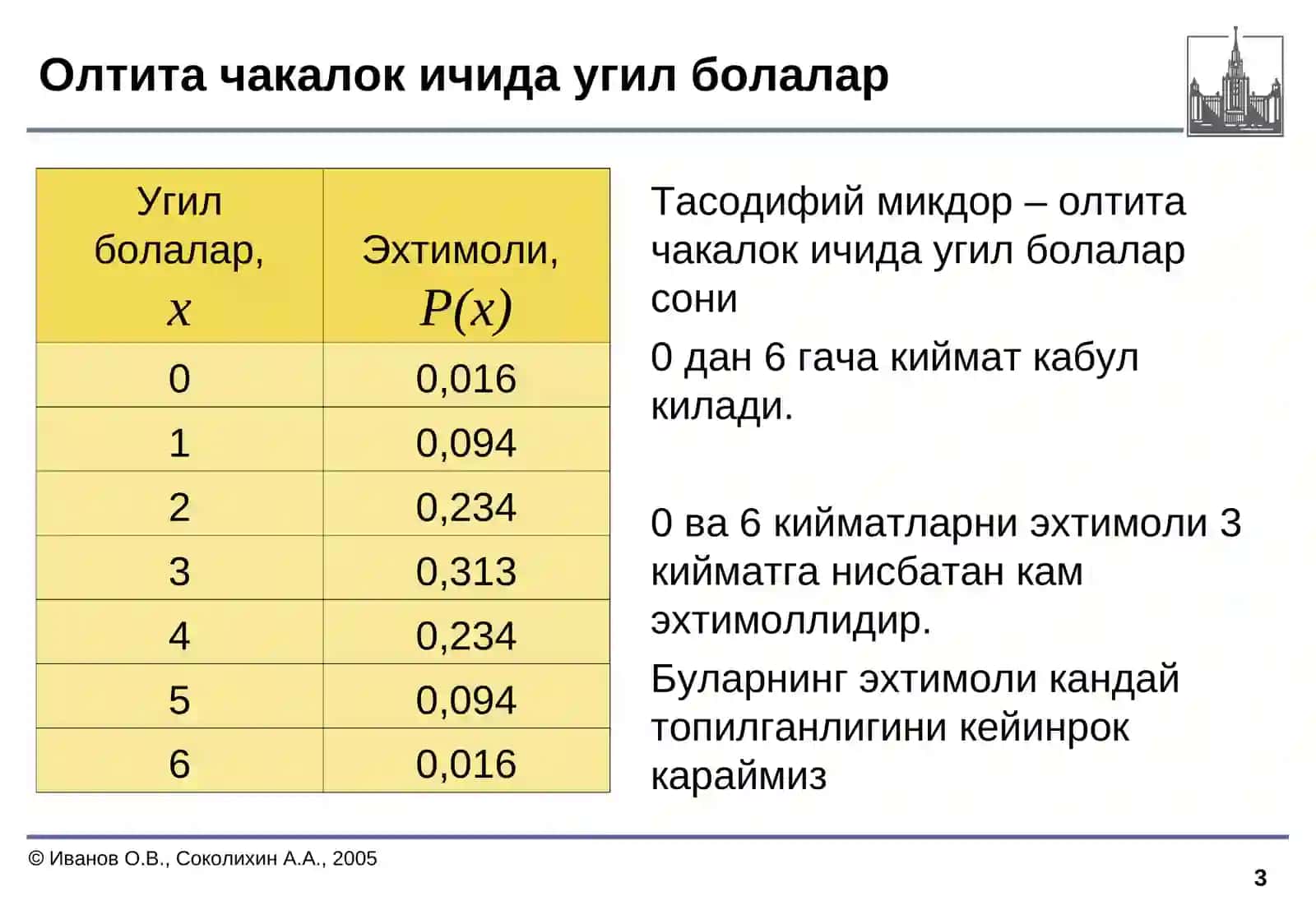 Тасодифий микдор 3