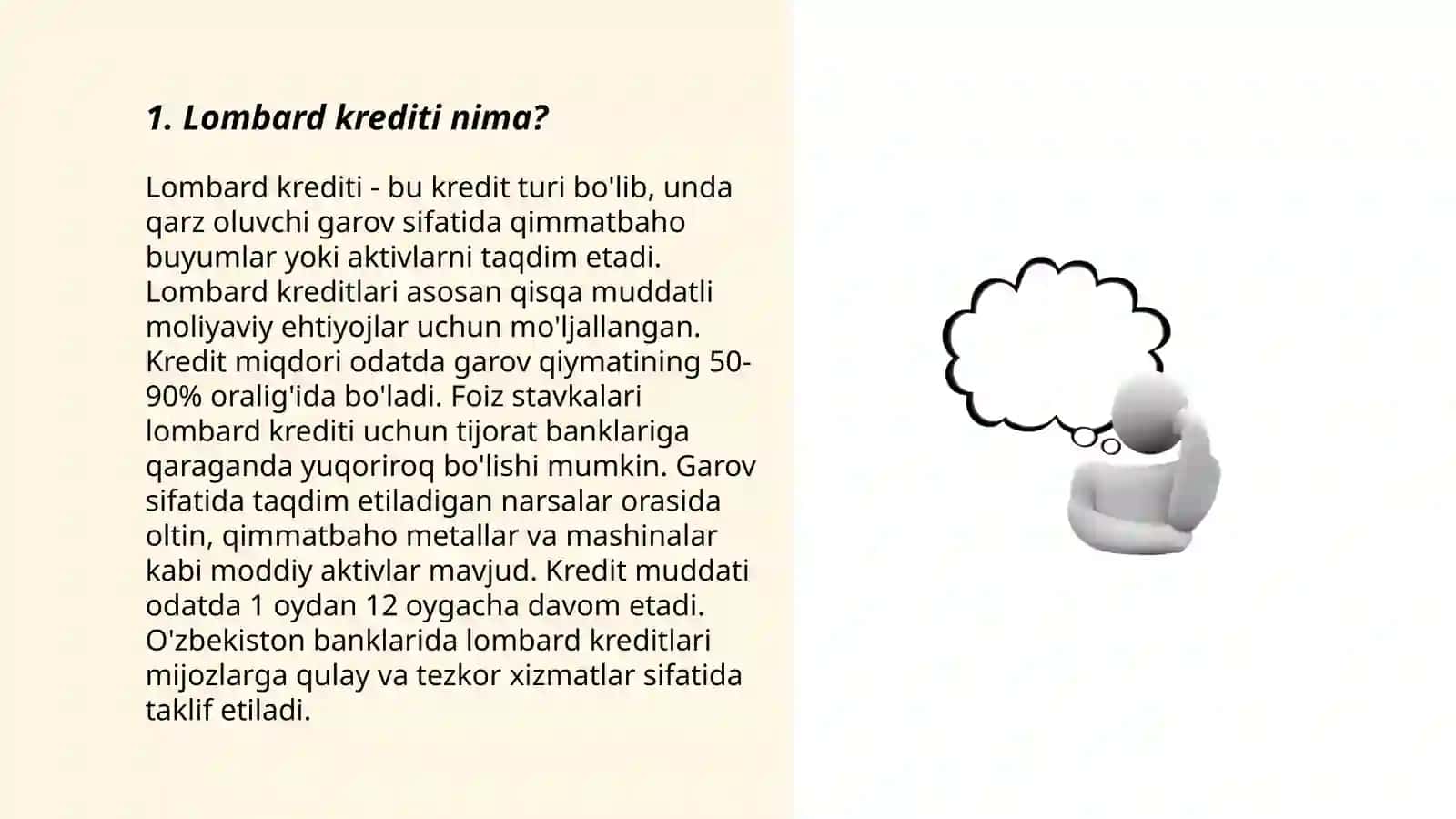 Lombard va overdraft kreditlari 3