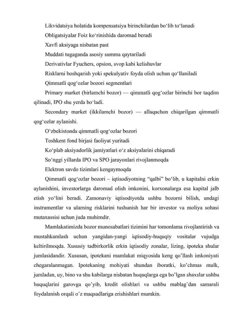 QIMMATLI QOG‘OZLAR BOZORI 3