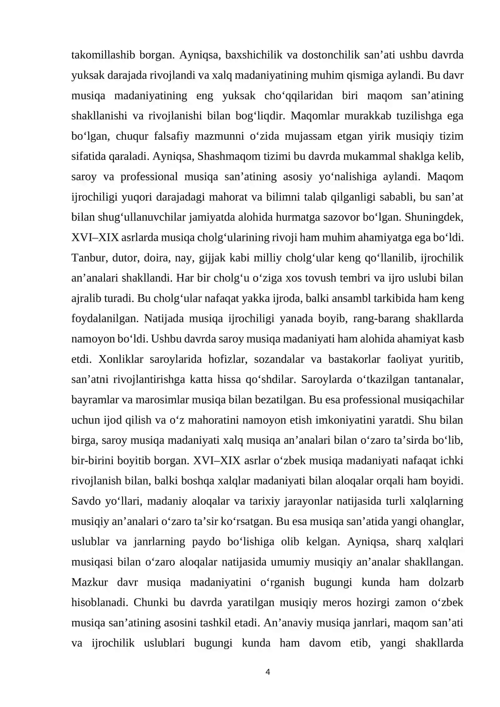 XVI–XIX asrlarda O‘zbek musiqa madaniyati 3