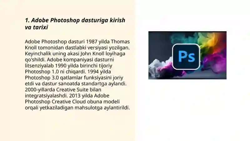 Adobe photoshop dasturi va ishlash prinspi 3
