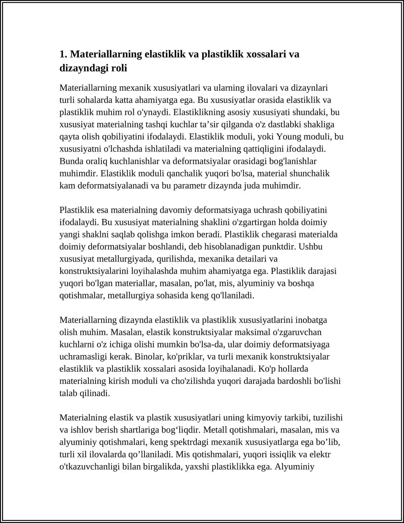 MATERIALLARNING MEXANIK XUSUSIYATLARI ILOVALARI VA DIZAYNLARI 3