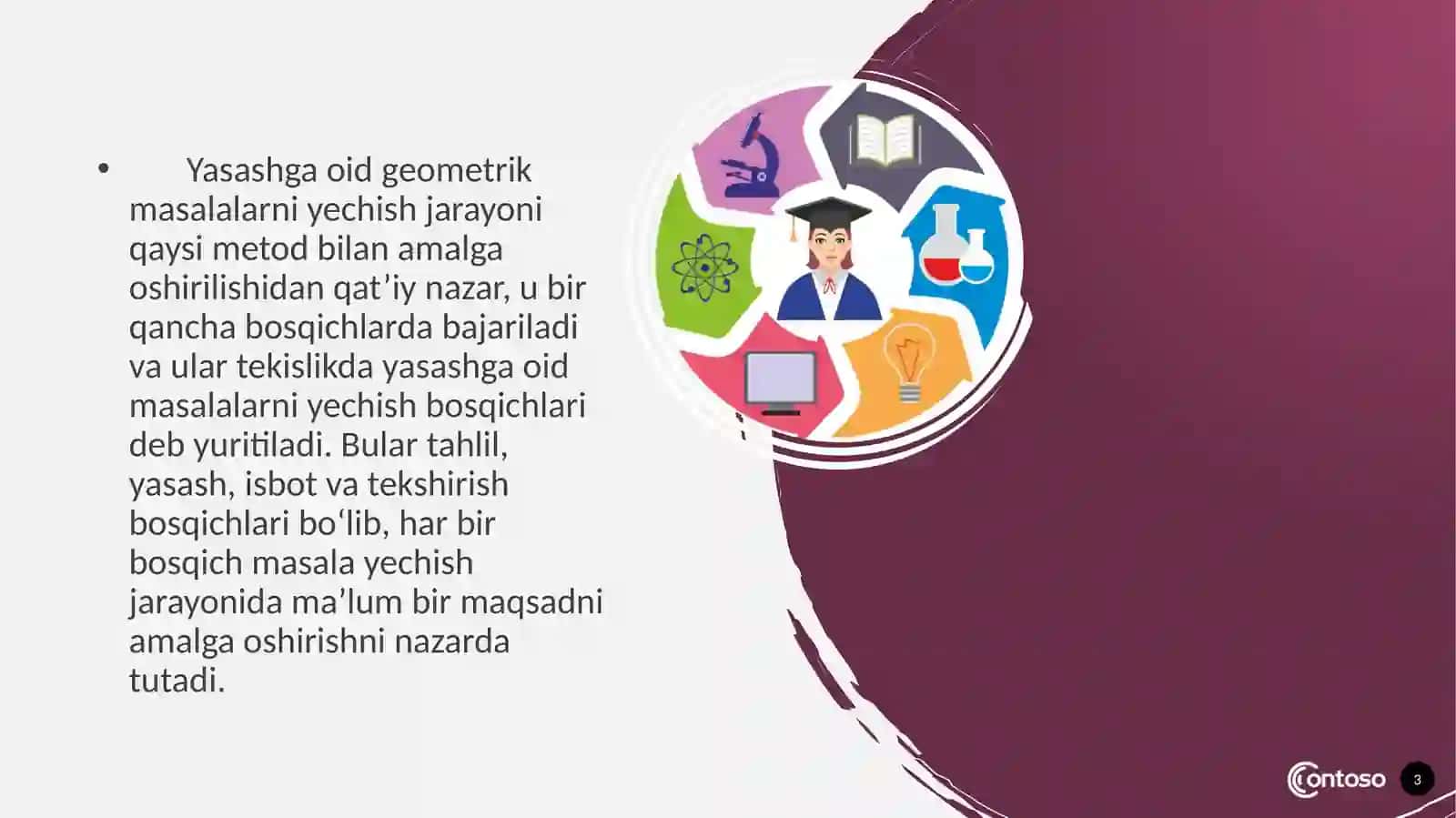 Yasashga oid geometrik masalalar yechish jarayonlari 3