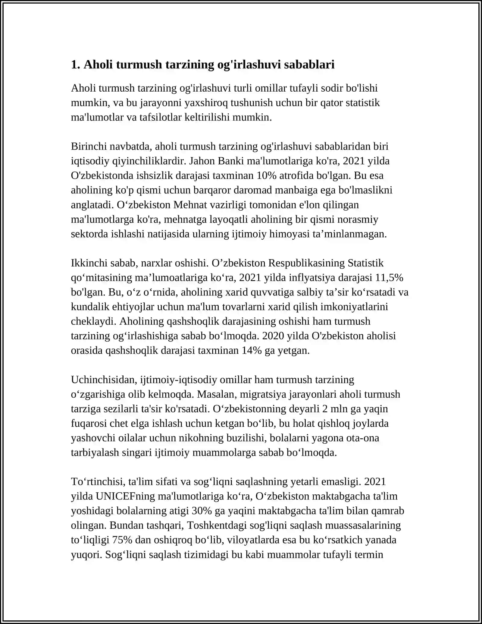 AHOLI TURMUSH TARZINING OG’IRLASHUVI 3