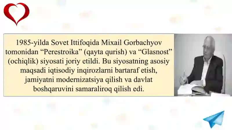 Qayta qurish yillarida O‘zbekistondagi ijtimoiy-siyosiy vaziyat 3