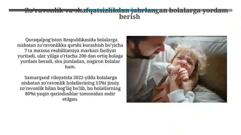 Bolalarga zo'ravonlik va shafqatsizlikdan yordam 3