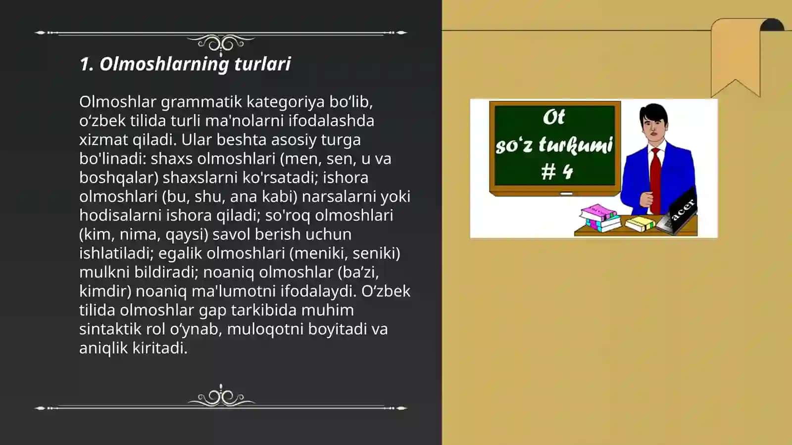 Olmosh so‘z turkumi 3