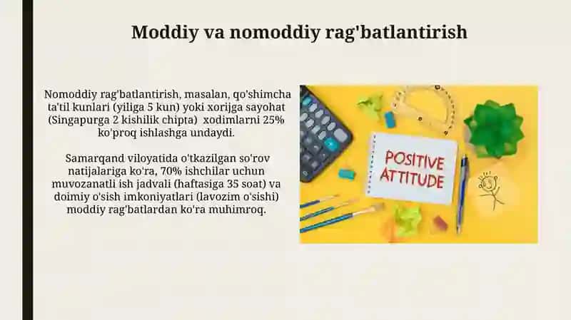 Mehnat faoliyatini asoslash(motivatsiya) 3