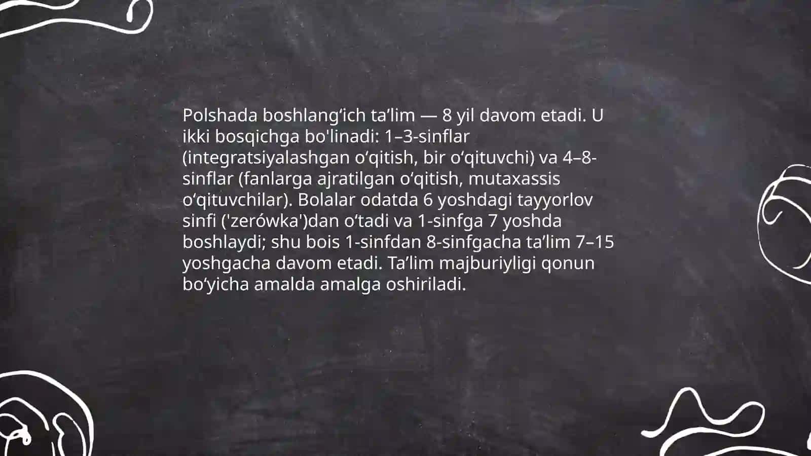Polshada boshlangʻich taʼlim tizimi 3