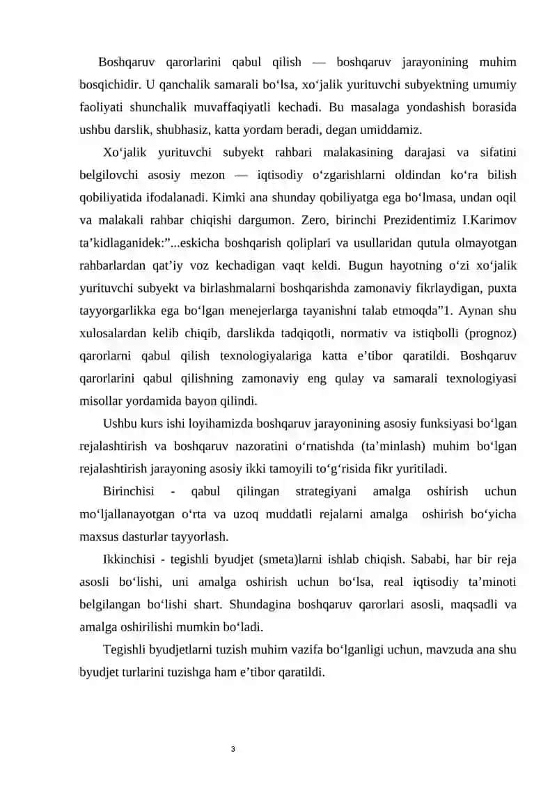Boshqaruv hisobida byudjetlashtirish va xarajatlarni nazorat qilish 3