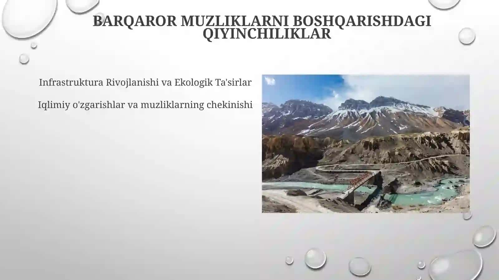 Muzlik jarayonlari va ularning o'rta osiyolandi 3