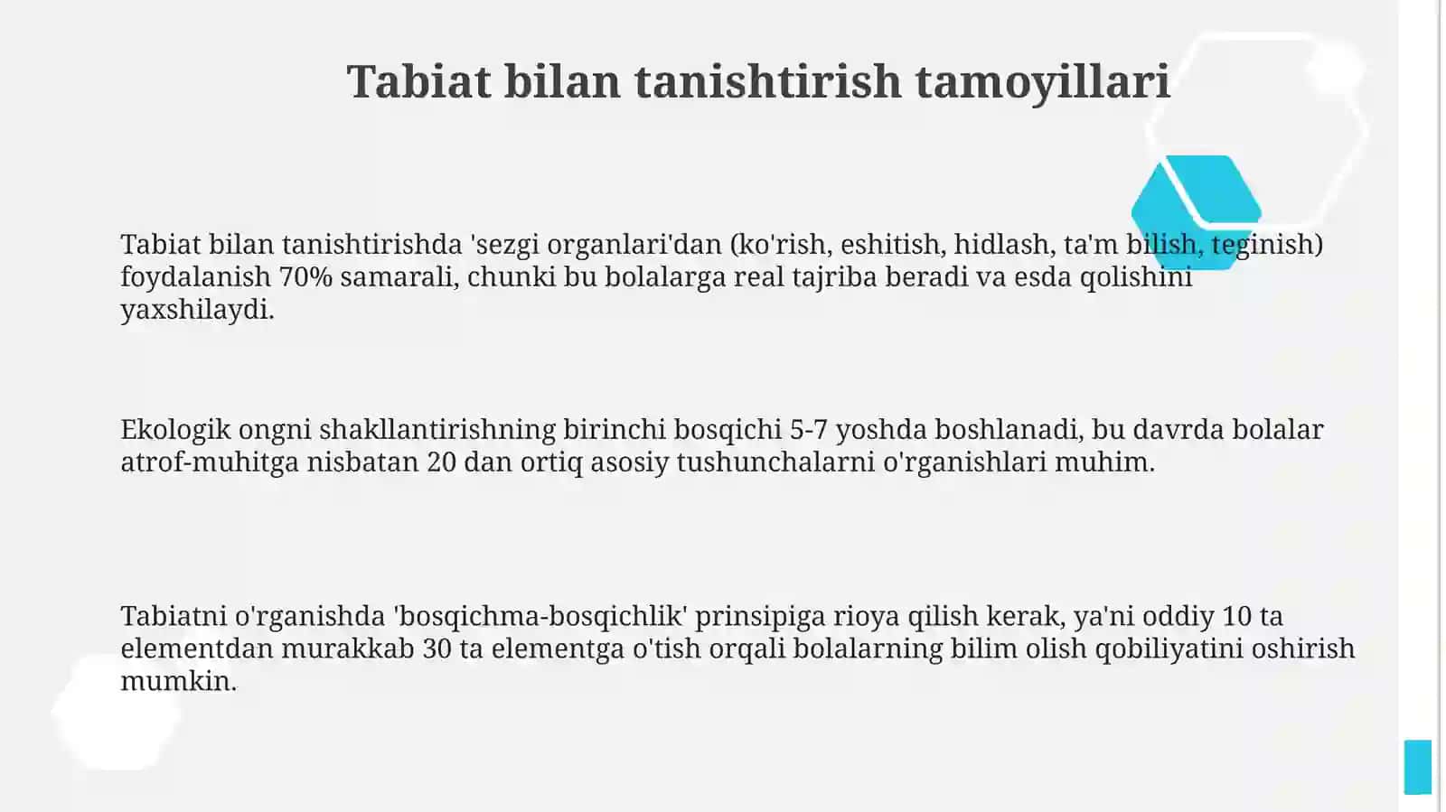 Tabiat bilan tanishtirish tamoyillari 3