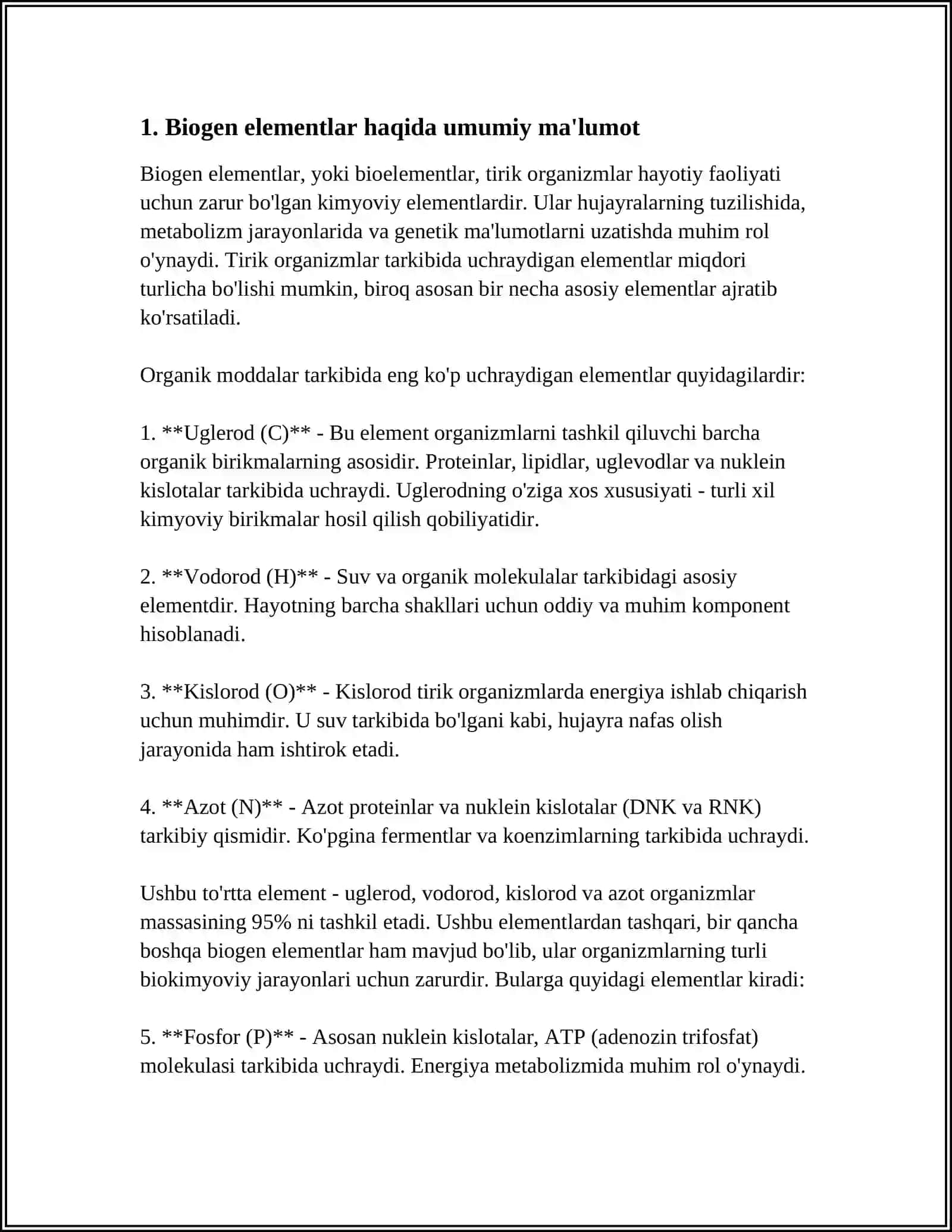 BIOGEN ELEMENTLAR 3