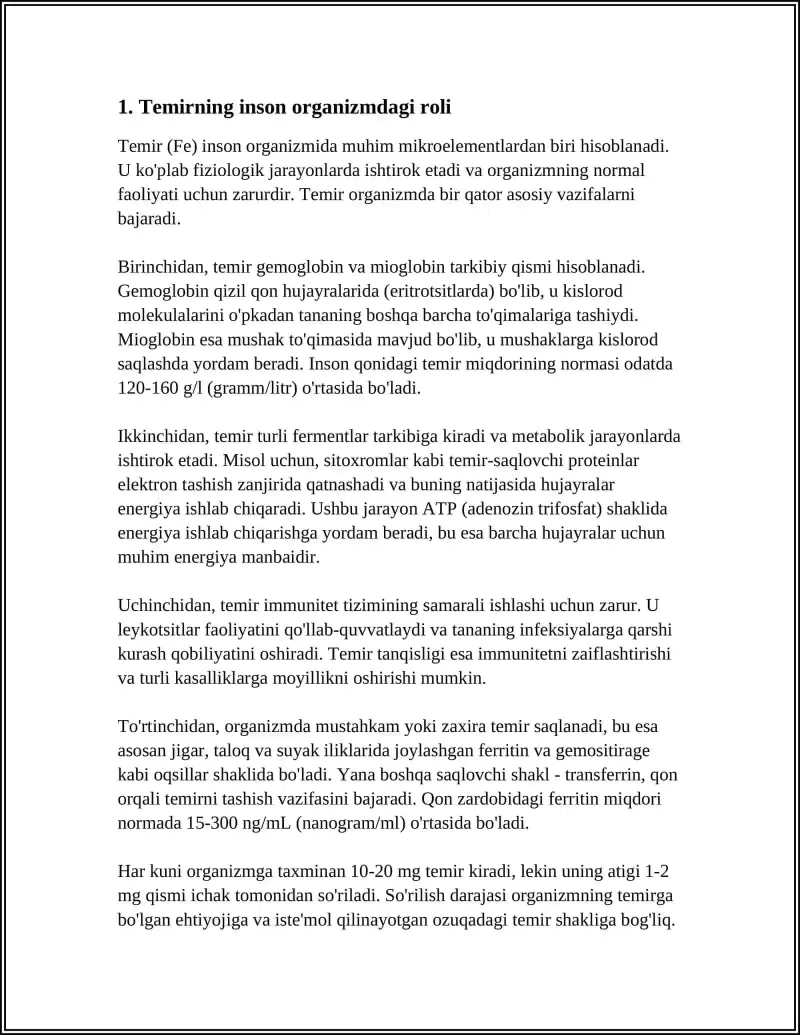 TEMIR VA UNING KOMPLEKS BIRIKMALARNING BIOLOGIK AHAMIYATINI YORITISH 3