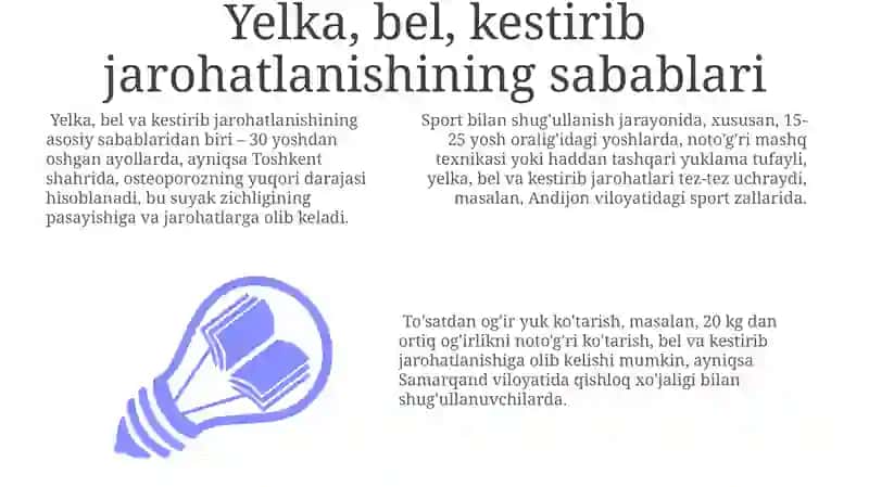 Yelka, Bel va Kestirib Cho'zilishi Sabablari 3