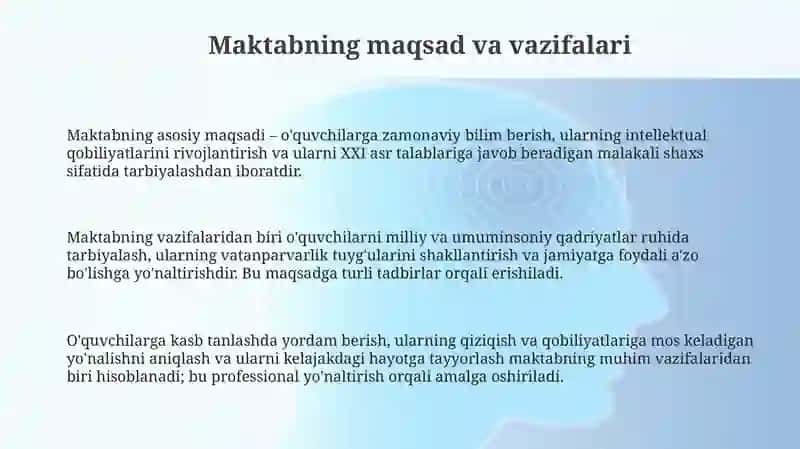 Maktabni boshqarish va unga rahbarlik qilish qoidalari 3