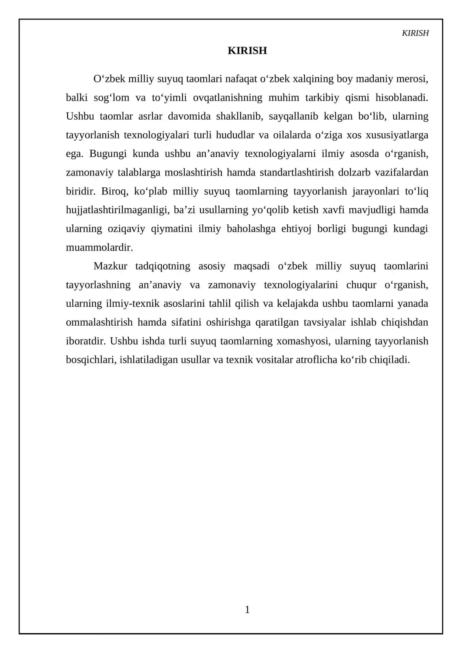 O'zbek milliy suyuq taomlarini tayyorlash texnologiyasi 3