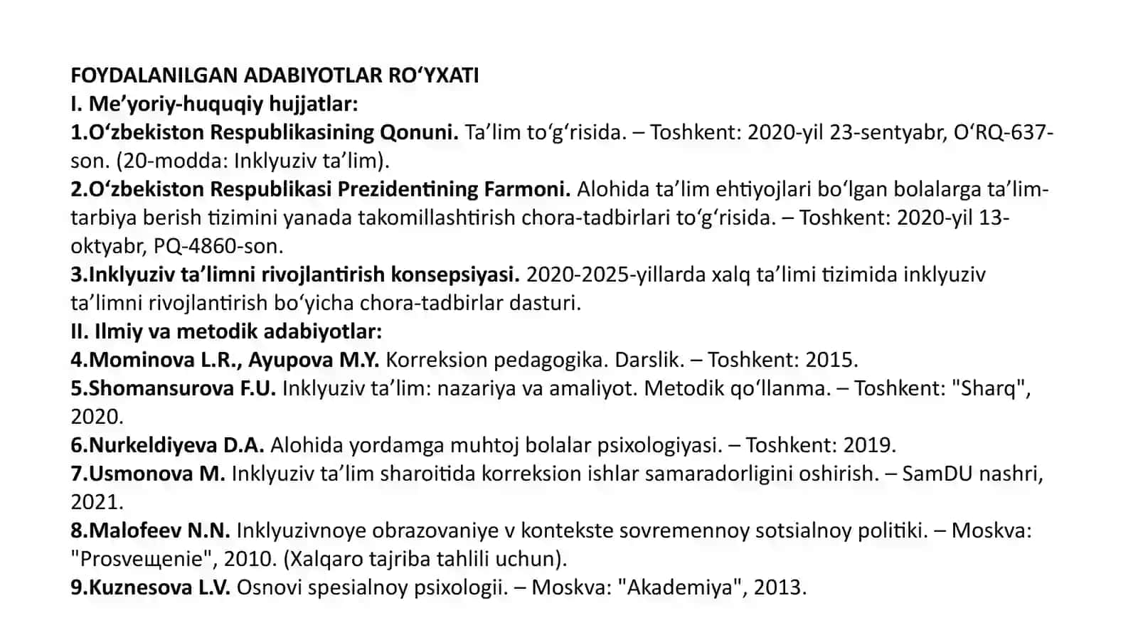 Inklyuziv ta'lim sharoitida imkoniyati cheklangan bolalarga korreksion-pedagogik ishlar 3