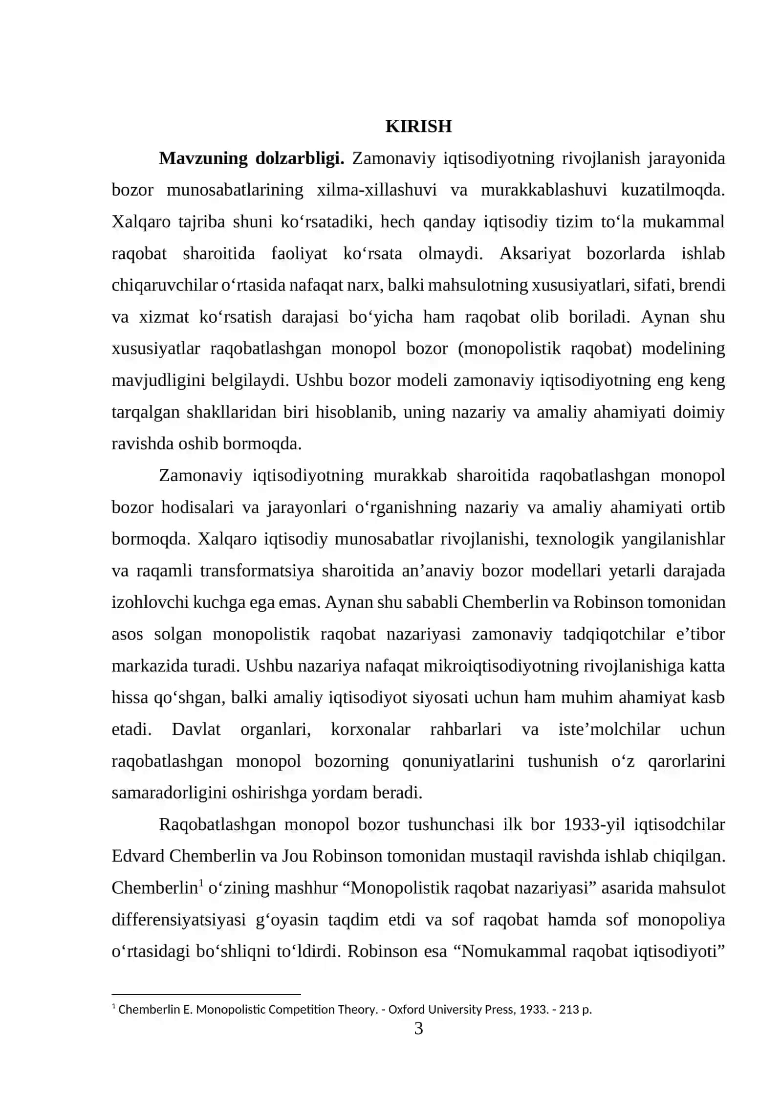 Raqobatlashgan monopol bozor, uning ustun tomonlari va kamchiliklari 3