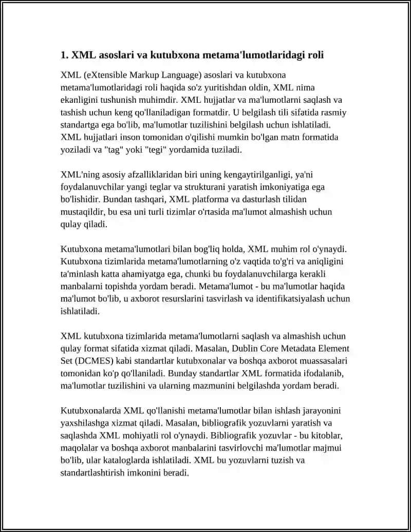 XML ASOSIDA KUTUBXONA METAMA‘LUMOTLARINI YARATISH 3