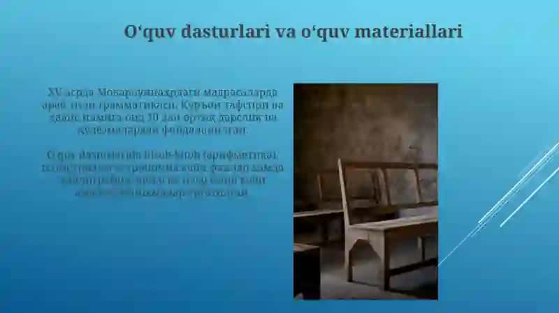 Oʻquv dasturlari va oʻquv materiallari 3