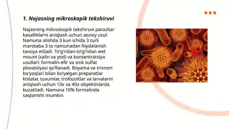 Parazitar kasalliklarning diagnostika usullari 3