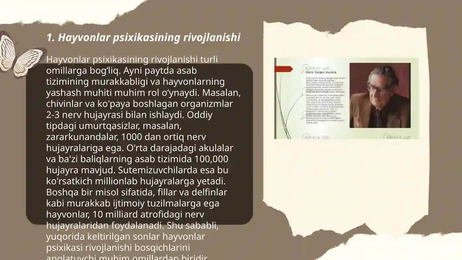 Hayvonlarning psixik faoliyatini ontogenezda rivojlanishi 3