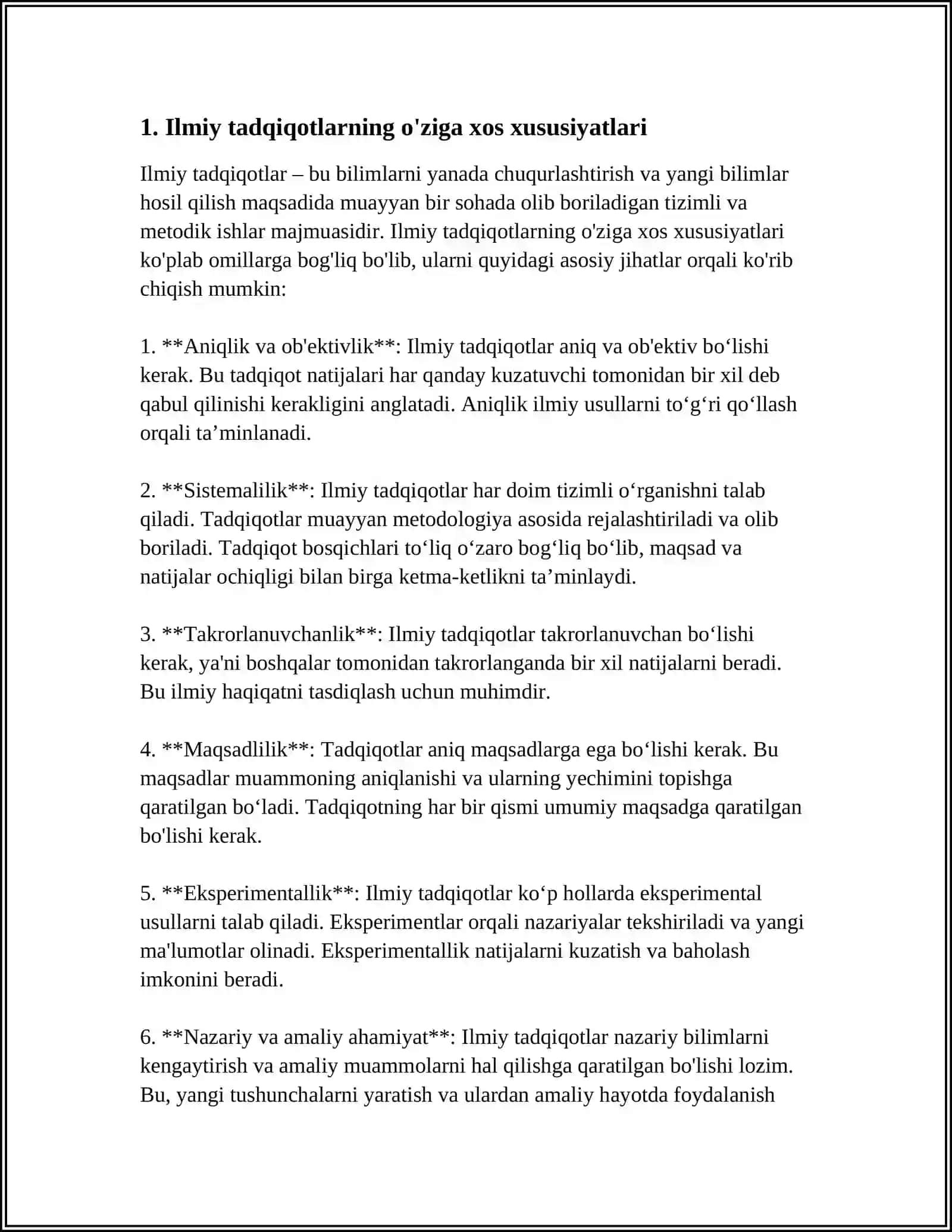 5-MUSTAQIL ISH MAVZUSI: ILMIY TADQIQOT METODOLOGIYASI VA TEXNIKASI 3