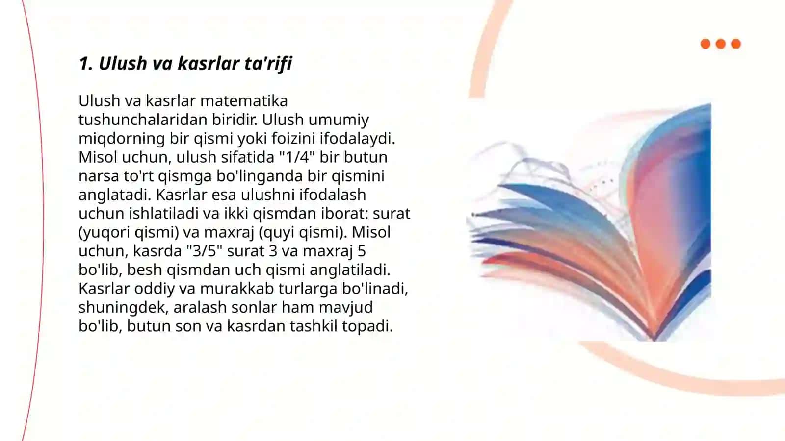Ulush va kasr 3