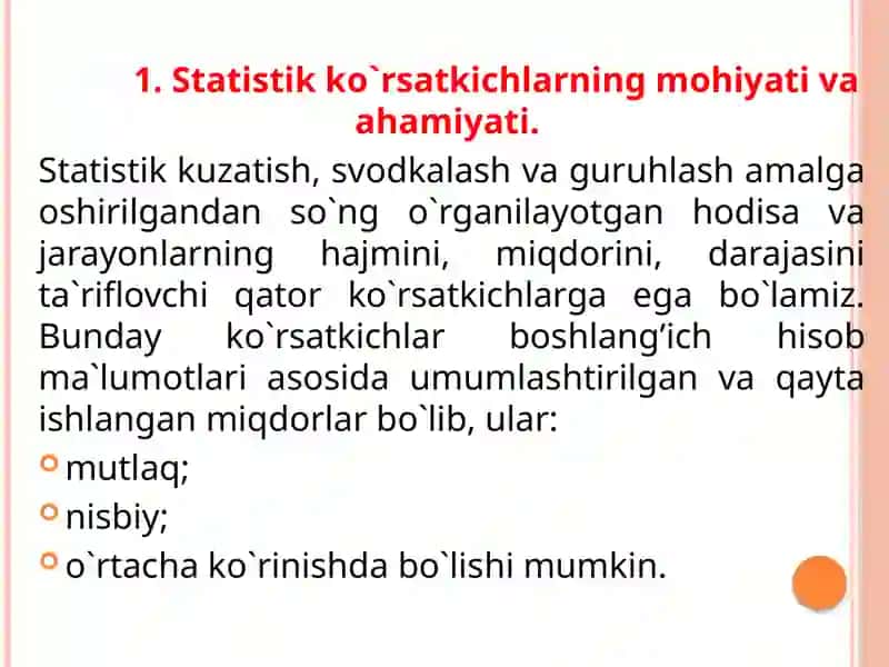 Tasviriystatistikako’rsatkichlari 3