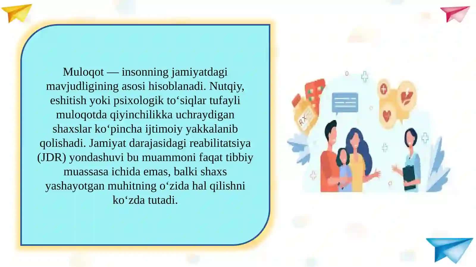 Muloqotda qiyinchiliklari bor shaxslar uchun “Jamiyat darajasidagi reabilitatsiya” dasturi 3