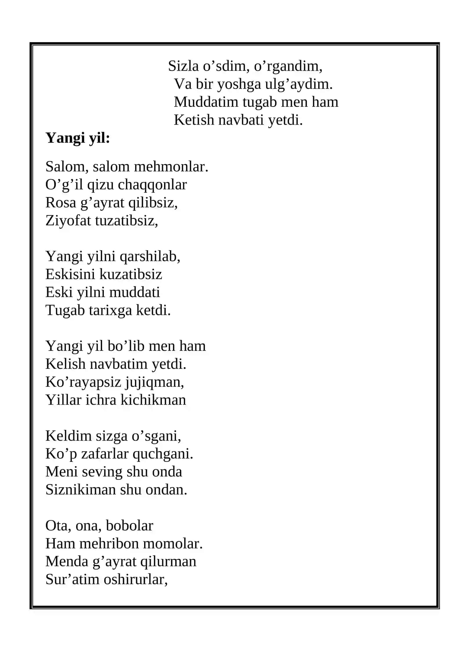 BAYRAM SENARIYSI 3