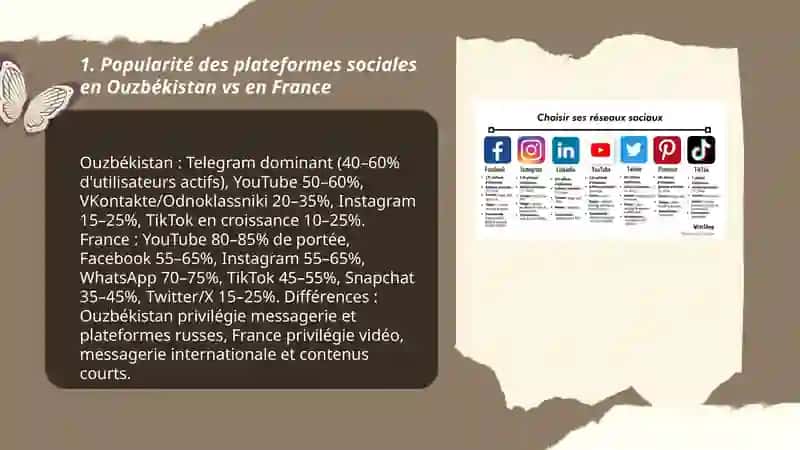 Différences entre les réseaux sociaux en Ouzbékistan et en France 3