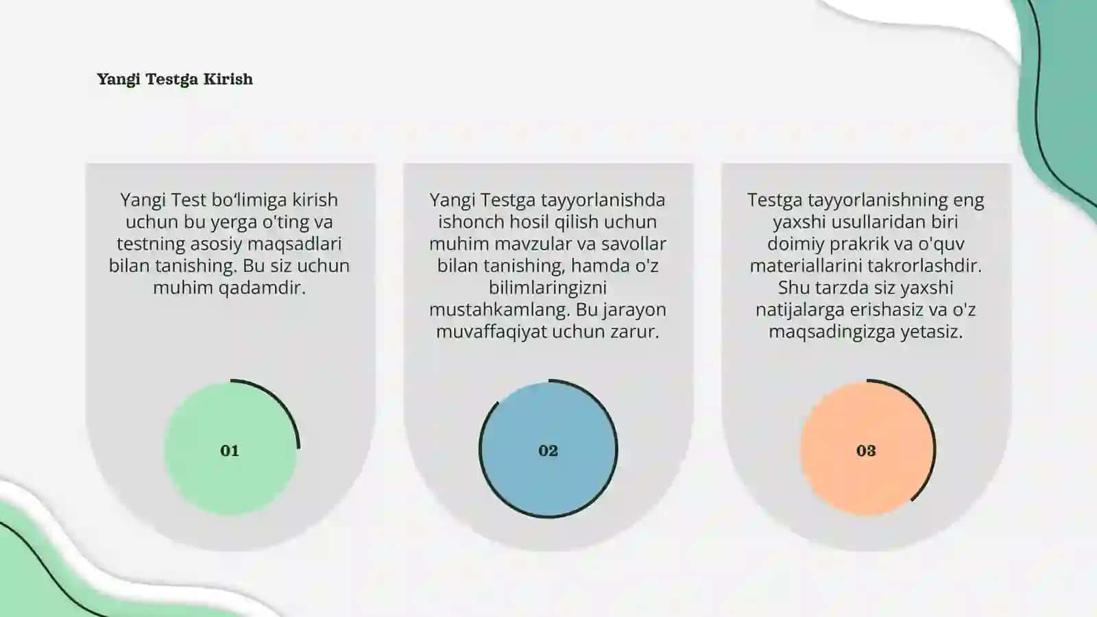 Yangi Test 3